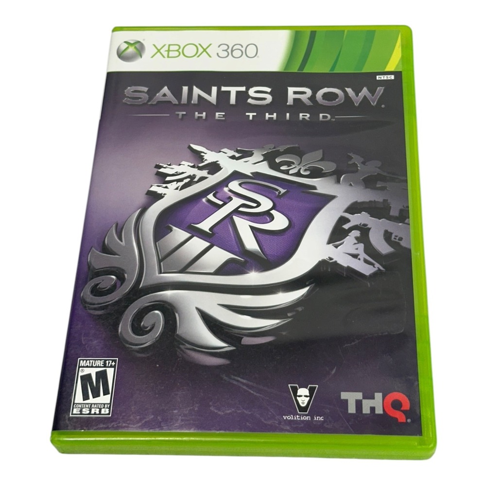 Saints Row The Third Xbox 360 2011 Original Case No Manual Untested